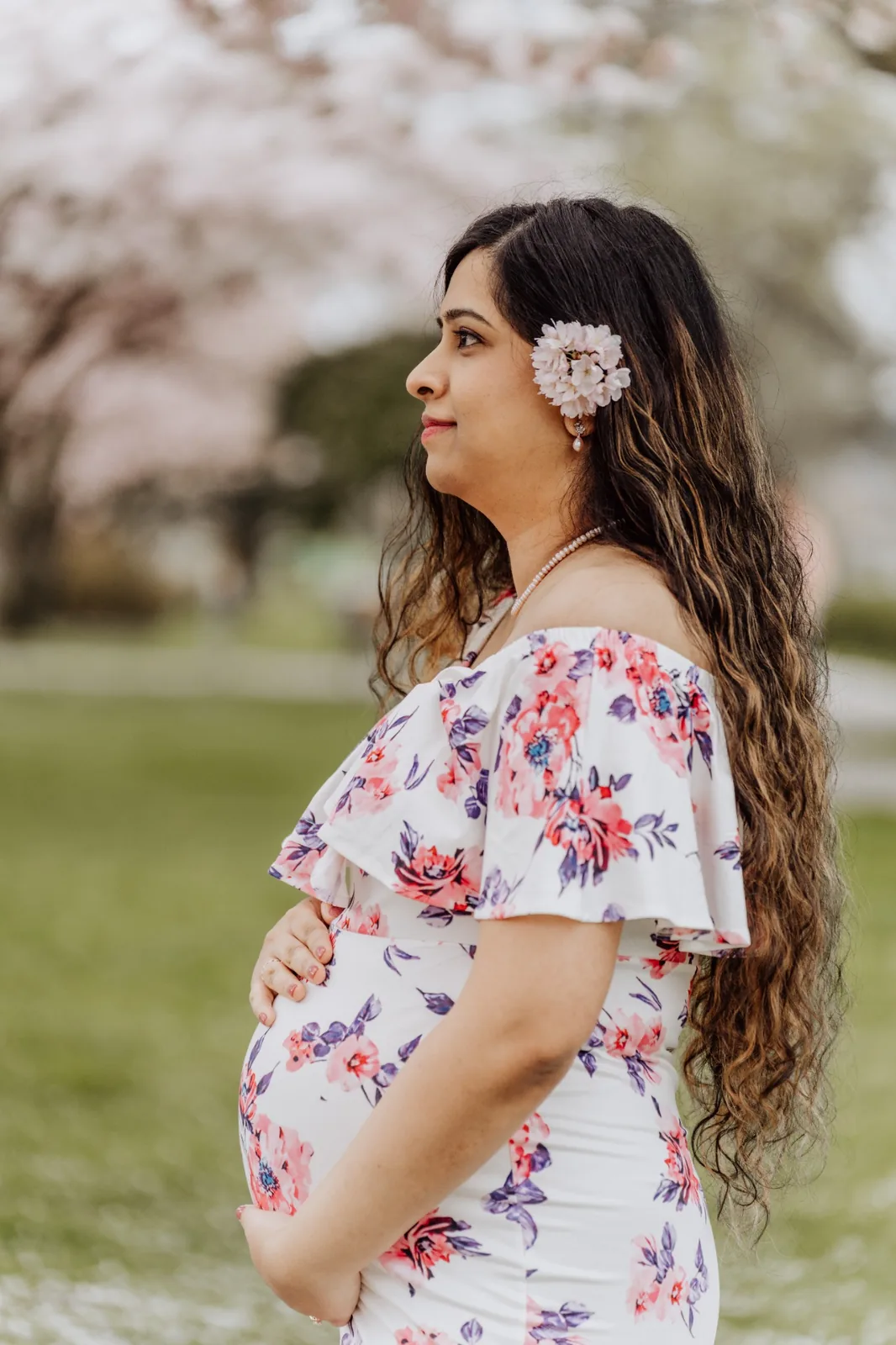 Family portrait in golden light