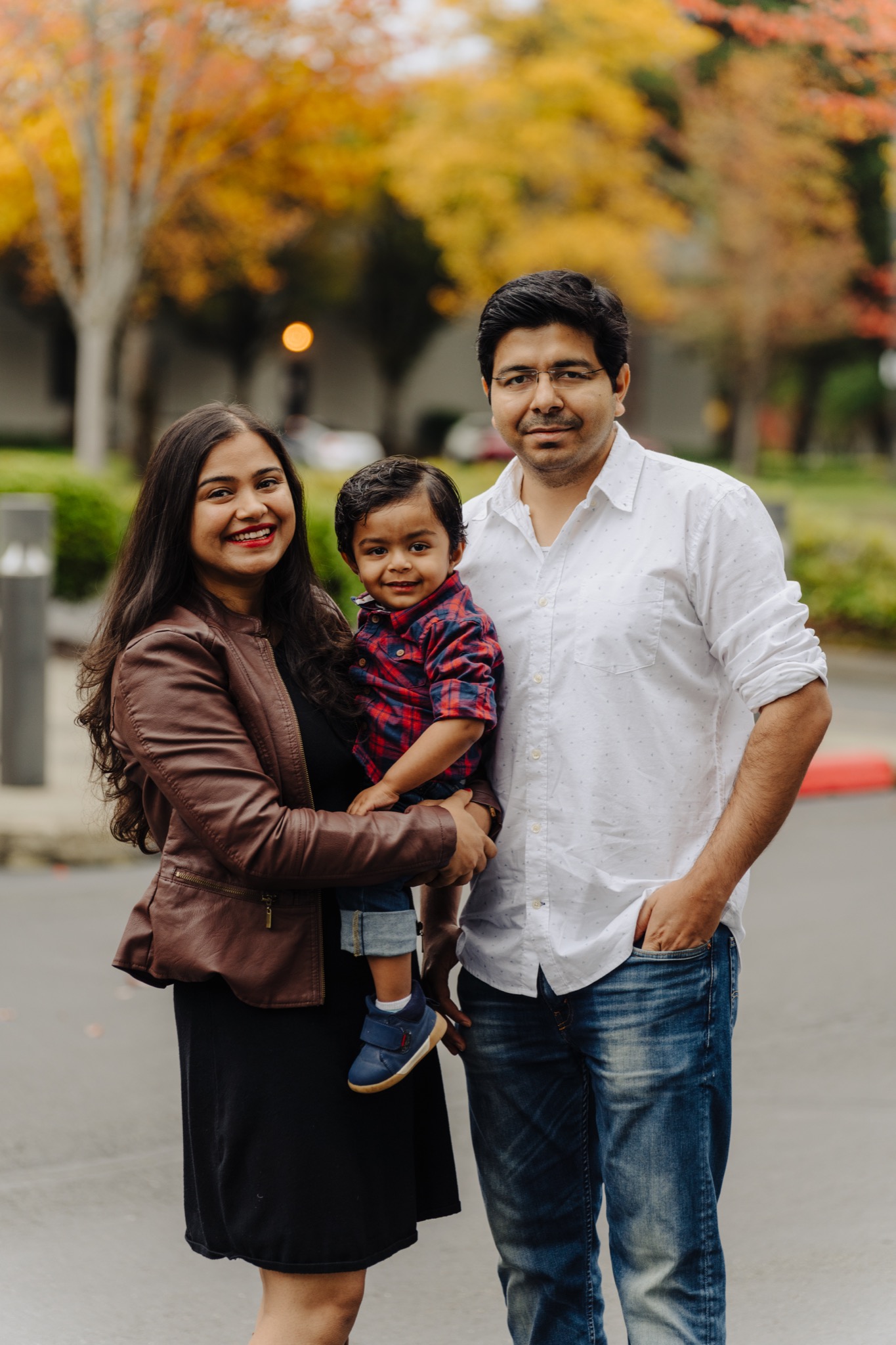 Fun family Halloween portraits with pumpkins in Bothell WA