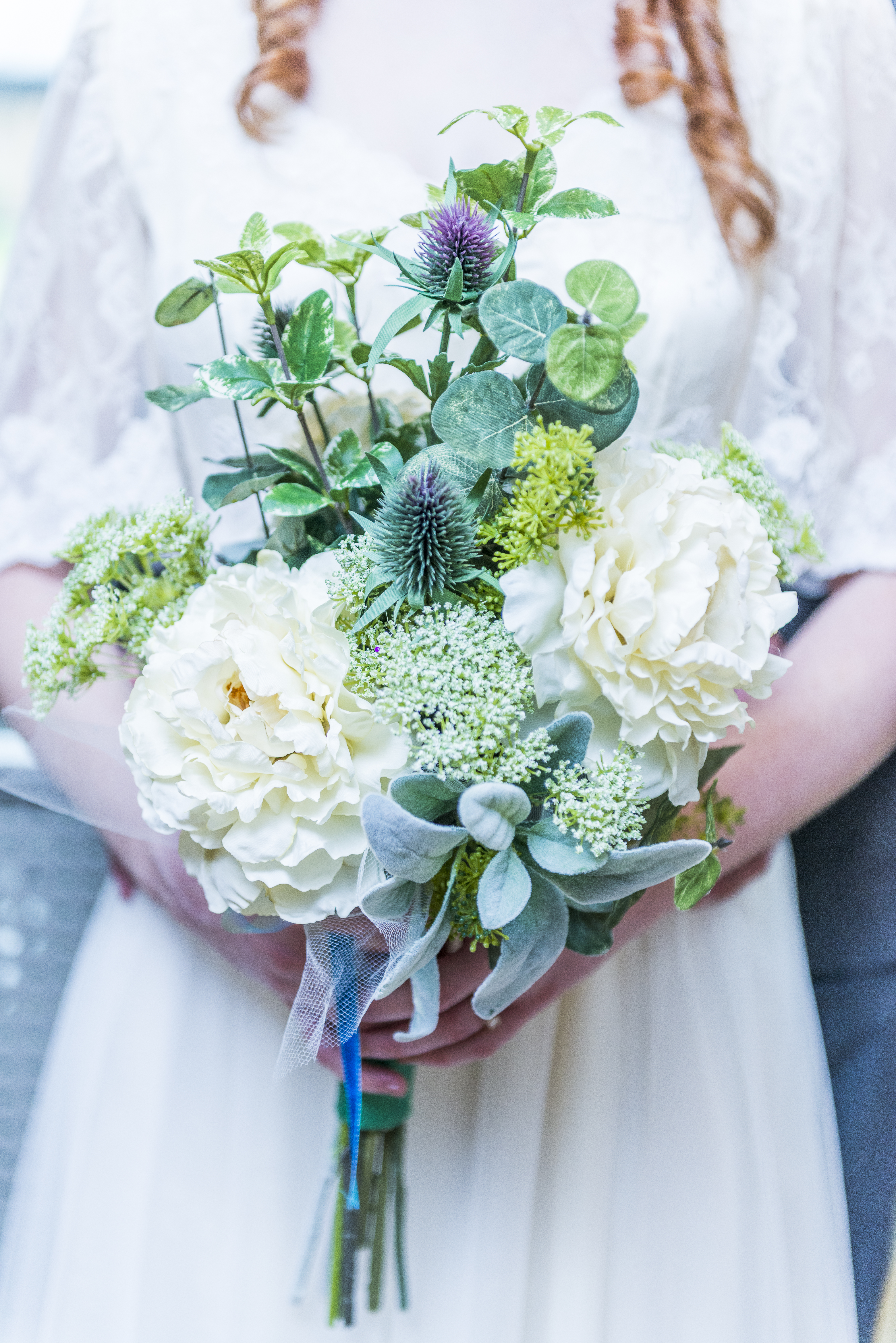 Bride bouquet detail at Snohomish County wedding