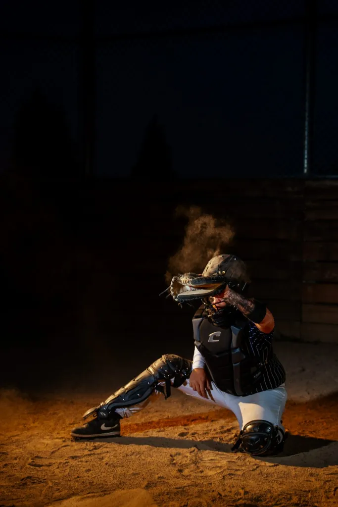 Player in the dugout, cinematic light — SunnyT Productions