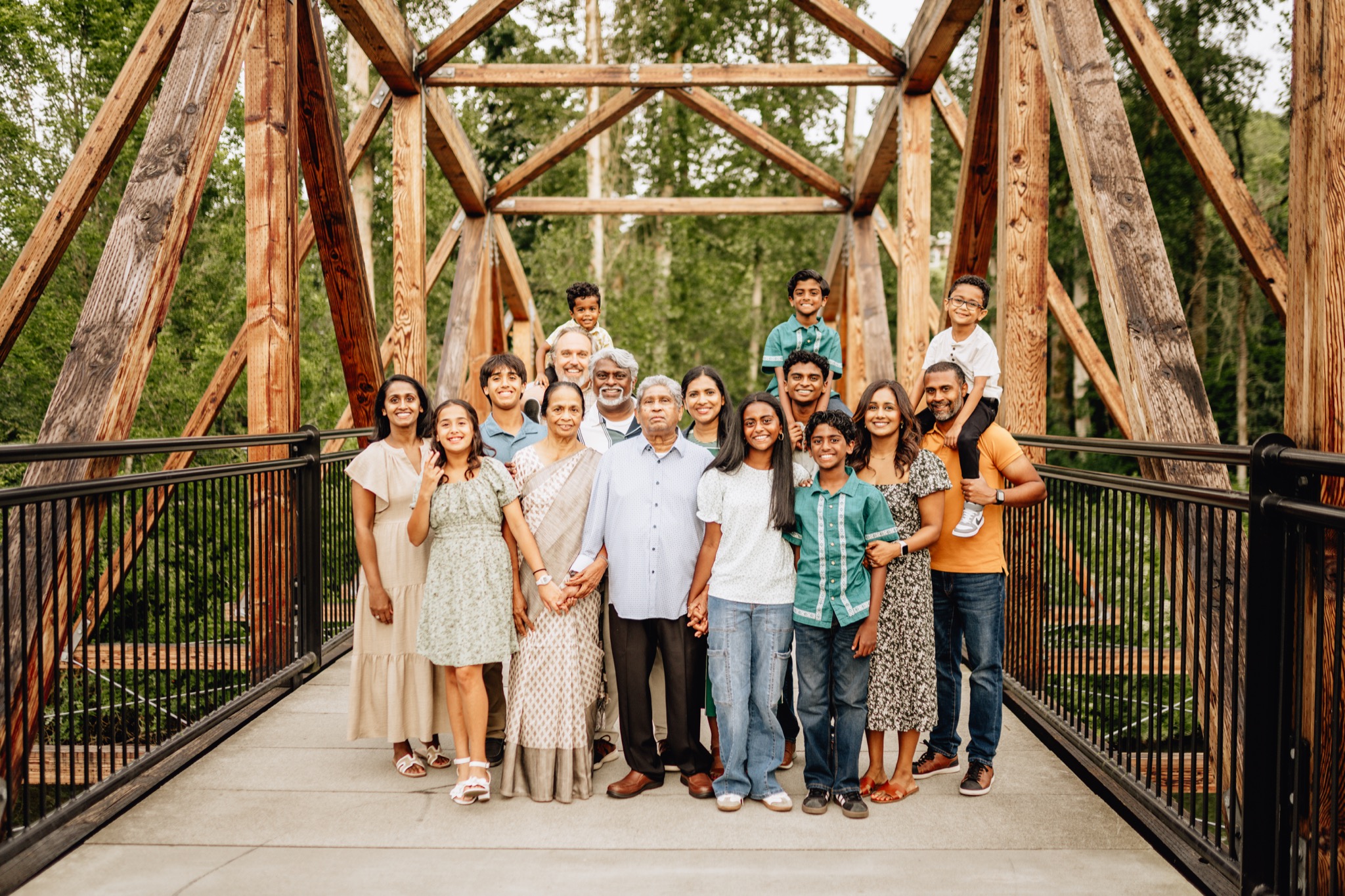Children playing in sunflowers during Bothell WA summer mini session