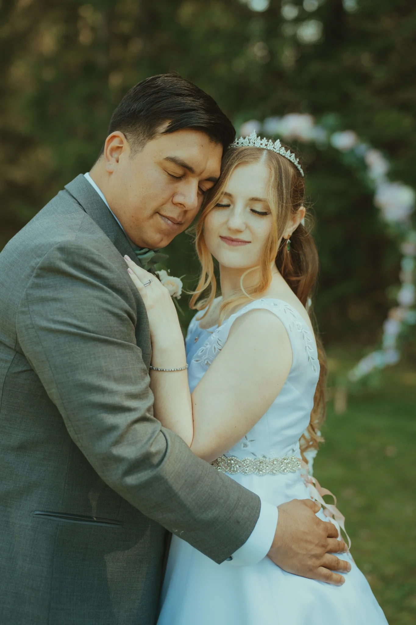 Wedding couple portrait